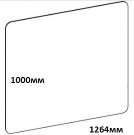 Панель акриловая 5мм В1000xШ1014 мм (без отв.) OGT.213.5.ACR 